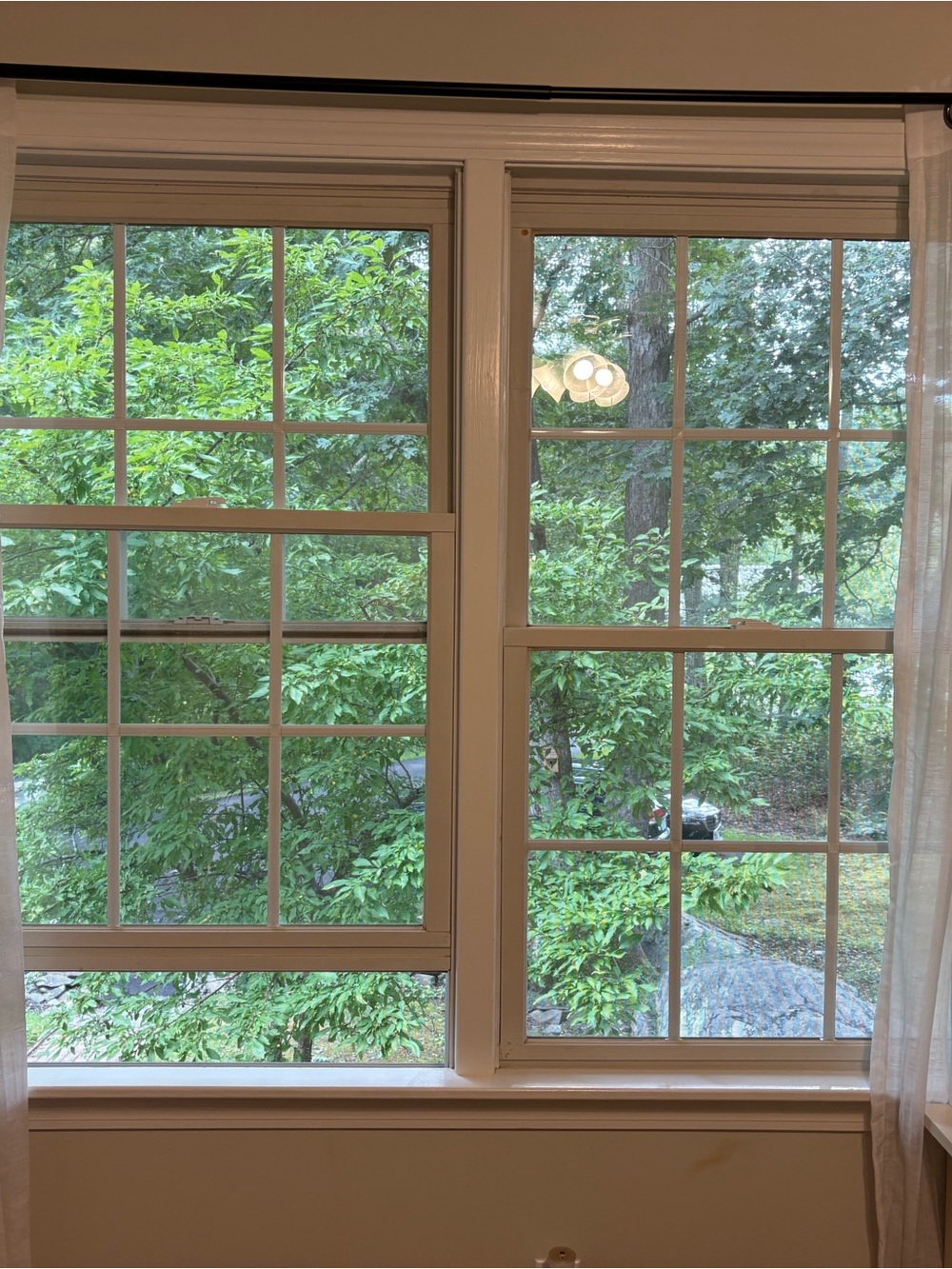 Nautica Sheer White Curtain Panel Pair - Light Filtering